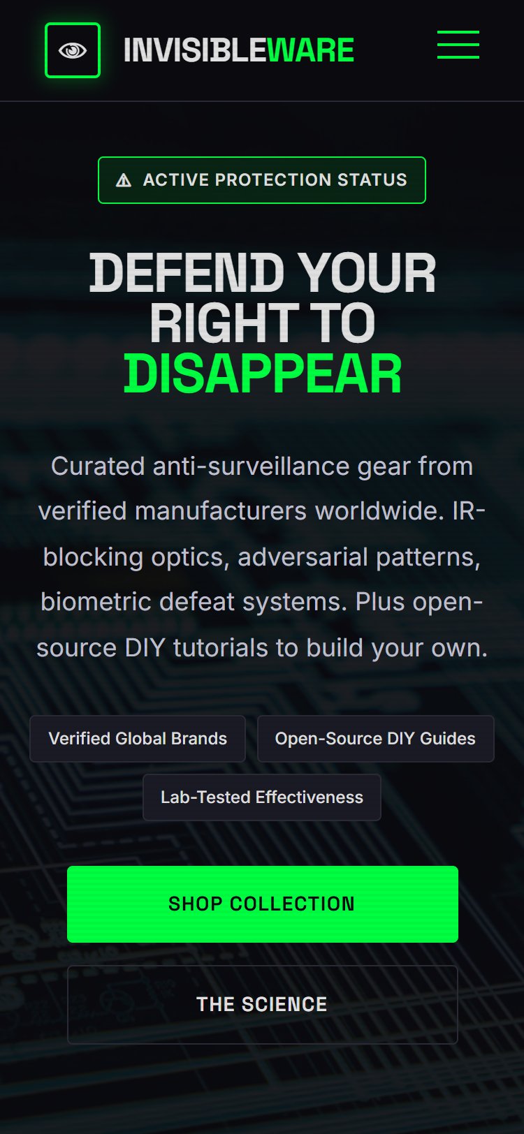 InvisibleWare Storefront